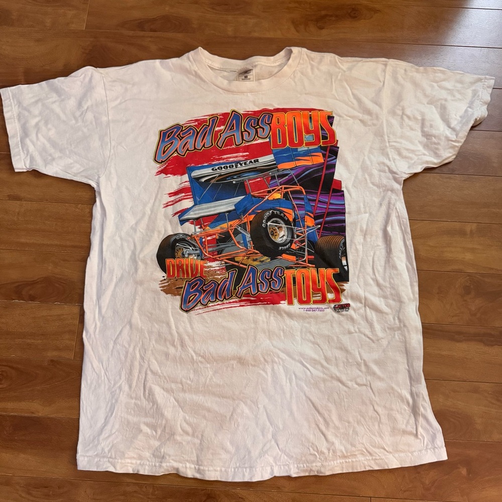 Fruit of the Loom White Graphic T-Shirt
